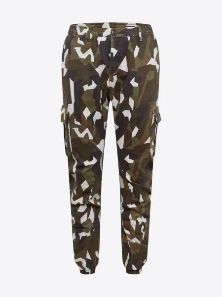 Keprové cargo kalhoty Uc Men bílé