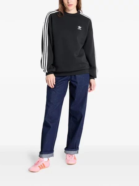 Hanorac Adidas cu șireturi cu imagine din dantelă negru