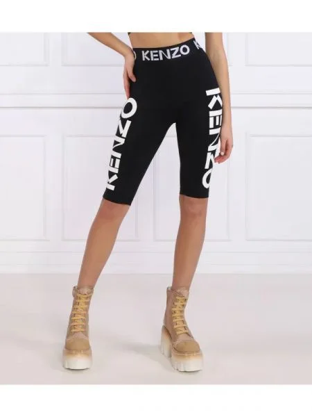 Kenzo pantaloni scurți biker negru