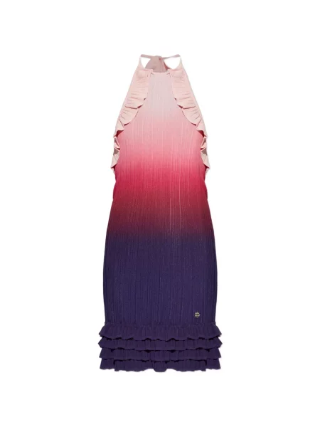 Rochie mini Casablanca cu volane violet