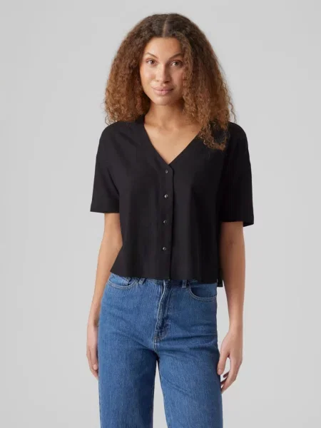 VERO MODA Bluză Jesmilo' negru