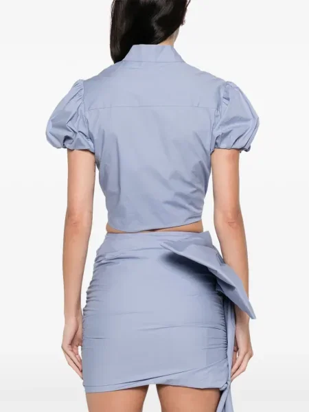 Bluză Self-portrait cu model floral albastru