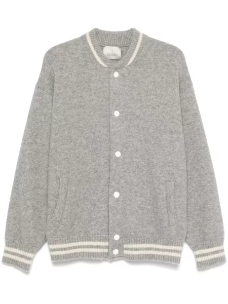 Dzianinowy kurtka bomber Laneus szary