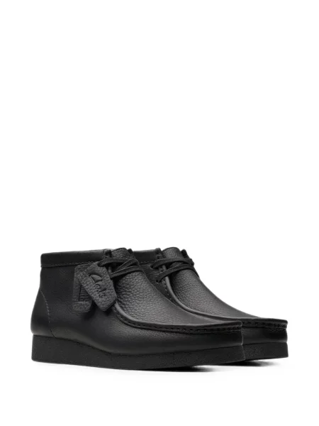 Δερμάτινα desert boots Clarks Originals μαύρο