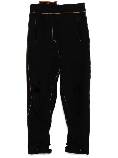 Kalhoty Doublet s oděrkami černé