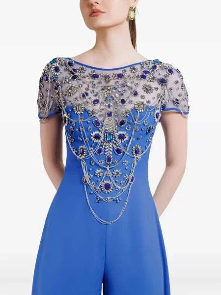 Szeroki kombinezon Gemy Maalouf niebieski