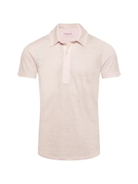 Tricou polo Orlebar Brown de in roz