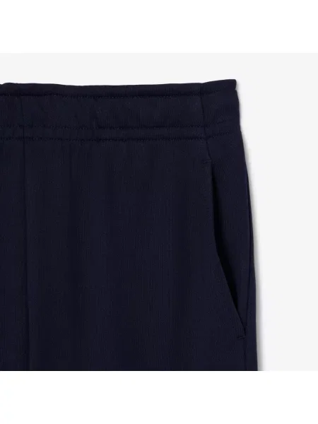 Lacoste Spodnie Dresowe Z Polaru granatowe