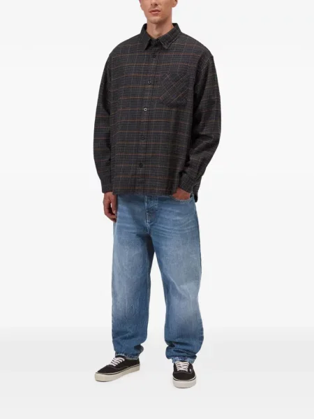 Blugi Carhartt Wip cu autograf albastru