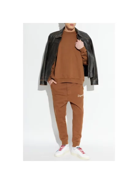 Bluza nierozpinana Dsquared2 brązowa