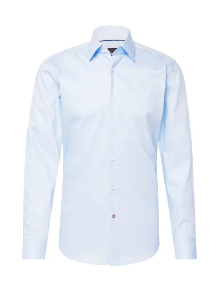 BOSS Black Košeľa H-HANK svetlomodrá čierna