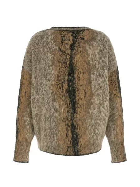 Pulover Nude cu imprimeu abstract maro