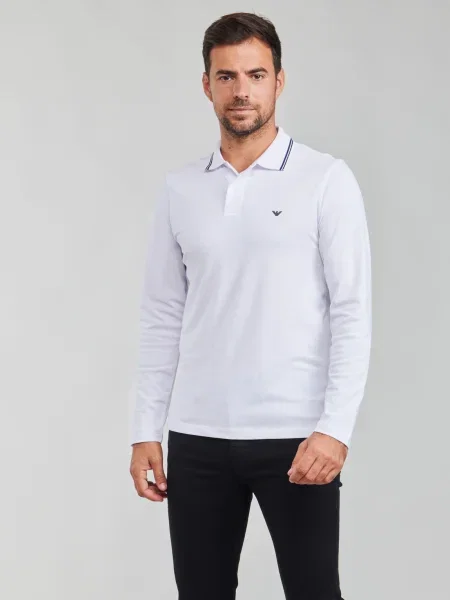 Polokošeľa Emporio Armani biela