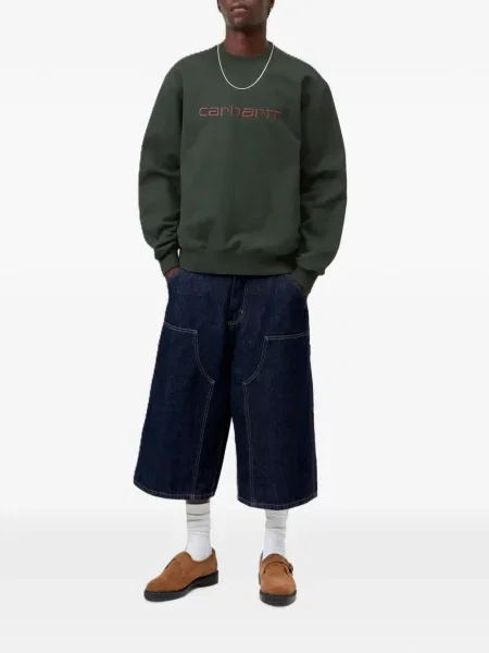 Hanorac Carhartt Wip cu broderie verde