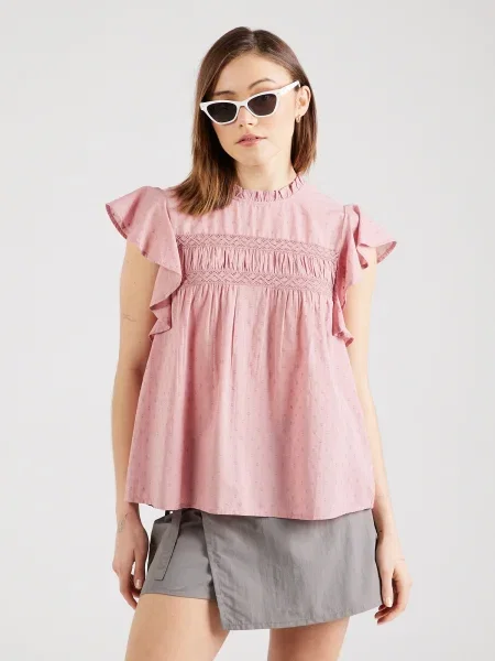 VERO MODA Bluză TRINE pitaya / pal roz
