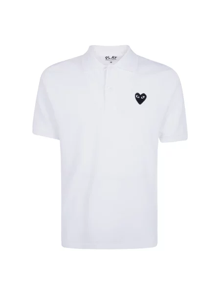 Koszulka polo Comme Des Garcons Play biała