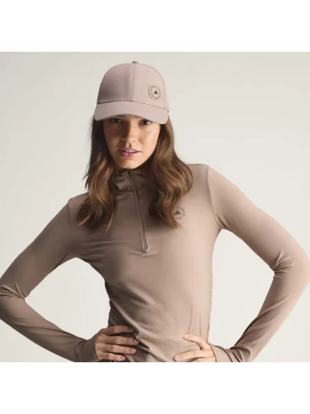 Czapka z daszkiem Adidas By Stella Mccartney beżowa