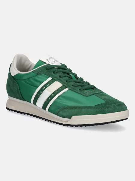 Маратонки Tommy Jeans RETRO RUNNER CLEATED зелено