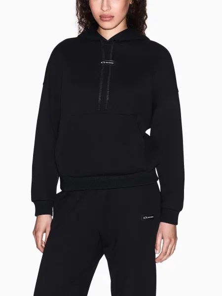 Худі Armani Exchange бавовна/поліестер чорний