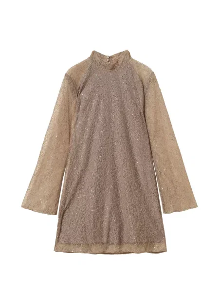 Scurt rochie Twinset cu paiete din dantelă