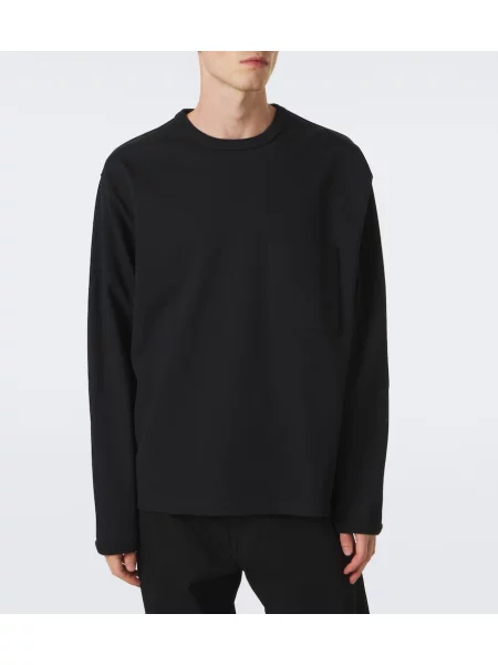 Tricou Lemaire din jerseu negru