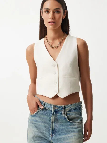 Vestă Happiness İstanbul de in alb