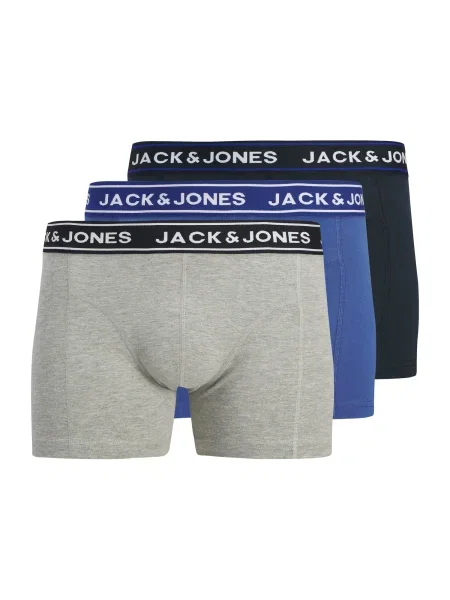 JACK & JONES Boksarice JACDANNY modra / temno modra / pegasto siva