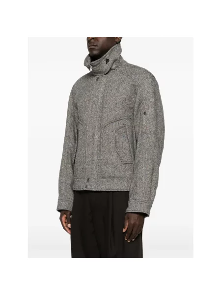 Kurtka Dries Van Noten wełniana szara