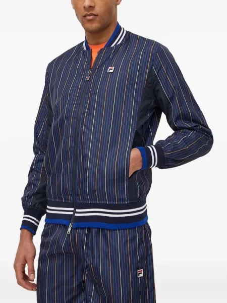 Geacă Fila cu dungi albastru