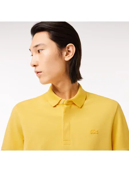 Lacoste Koszulka Polo Smart Paris Z Elastycznej Bawełny żółta
