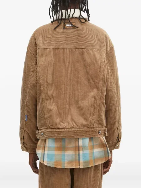 Geacă Aape By A Bathing Ape de catifea cord maro