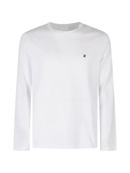 Lung tricou Dondup cu autograf alb