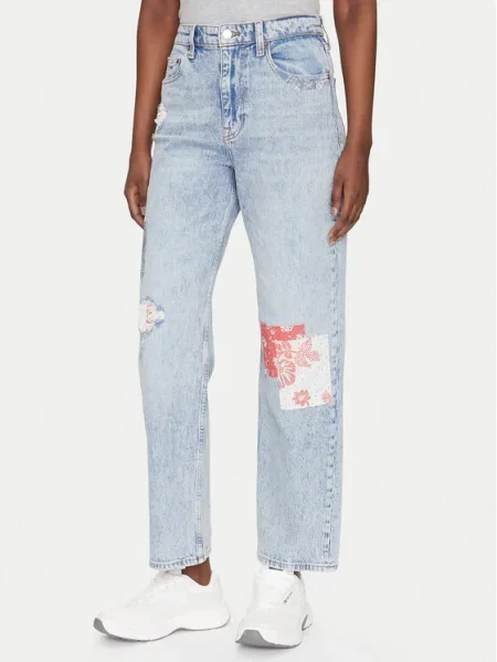 Tommy Jeans Дънки Layla Straight Fit син