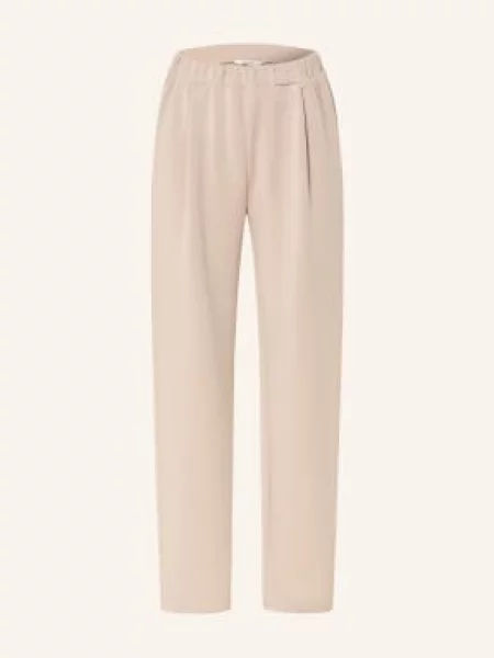 Selected Femme Spodnie Dresowe beige beżowy