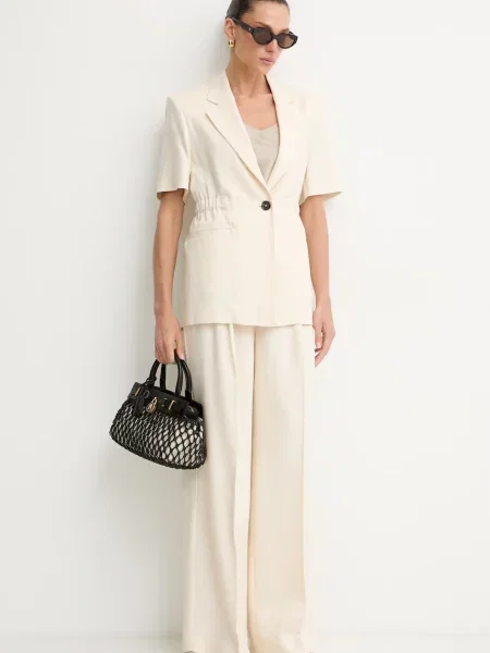 Pinko Pantaloni BRESCELLO | Relaxed fit bej