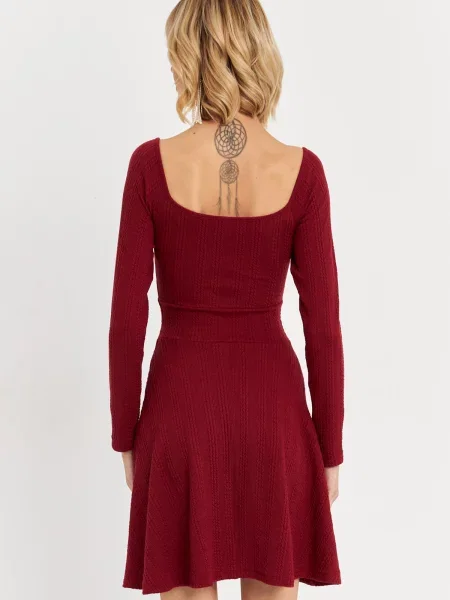 Cool & Sexy Rochie burgundy roșu