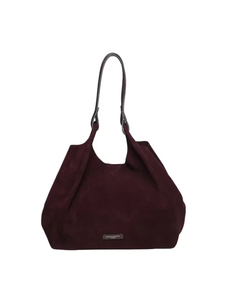 Shopperka Gianni Chiarini skórzana czerwona