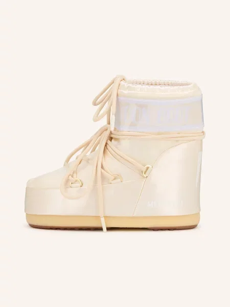 Śniegowce Moon Boot Icon Low Pearly ivory beżowe