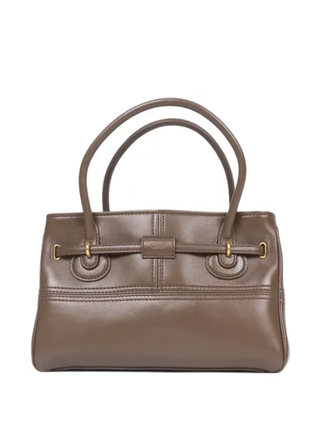 Geantă Chloé din piele maro