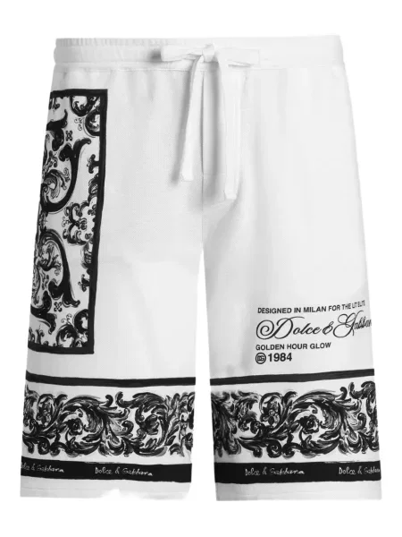 Pantaloni scurți Dolce & Gabbana cu imagine alb