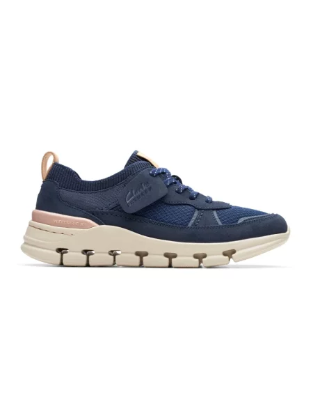 Sneakersy Clarks zamszowe niebieskie