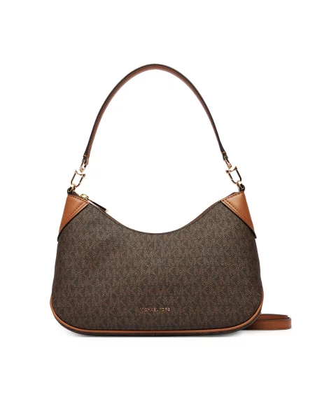 MICHAEL Michael Kors Torba za čez ramo / konjak / črna rjava