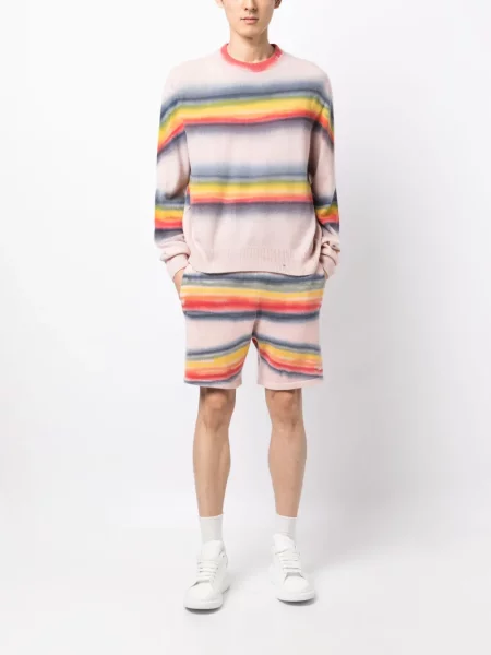 Tie-dye kaklaraištis Amiri apvaliu kaklu oranžinė