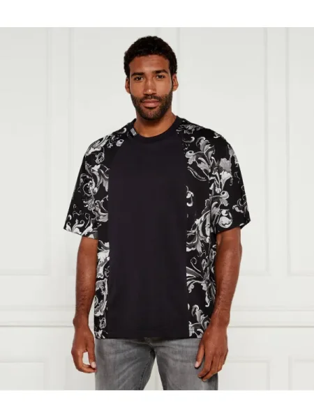 Versace Jeans Couture Tricou | Relaxed fit negru