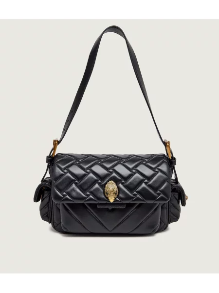 Kurt Geiger De piele geantă pe umăr The Kensington negru