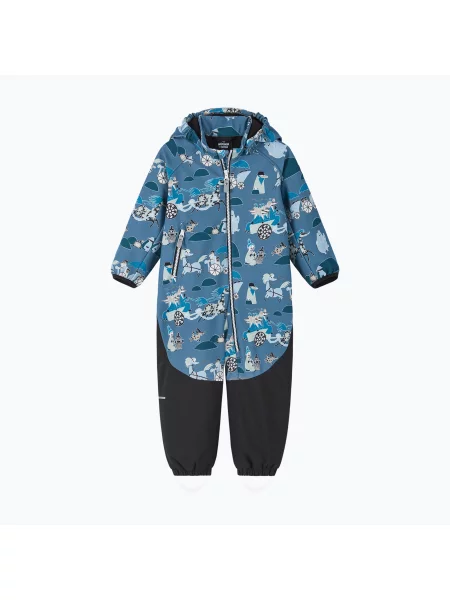 Gyerek softshell overál Reima Moomin Mjosa blue ocean. Méret: 98 kék