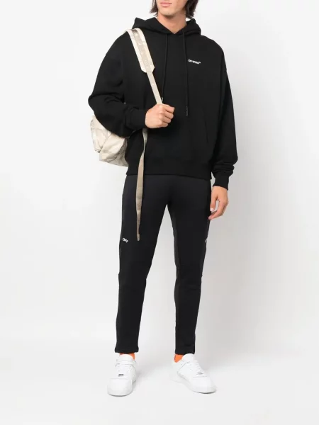 Dryžuotos raštuotos kelnės Off-white balta
