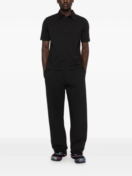 Polo Mm6 Maison Margiela με κέντημα μαύρο