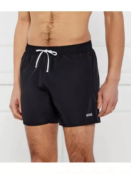 BOSS BLACK Șorți de înot +prosop + rucsac Beach Set negru