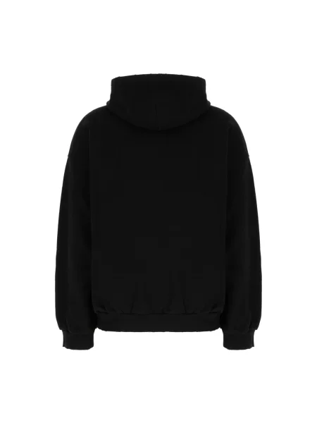 Lniana bluza rozpinana Balenciaga czarna